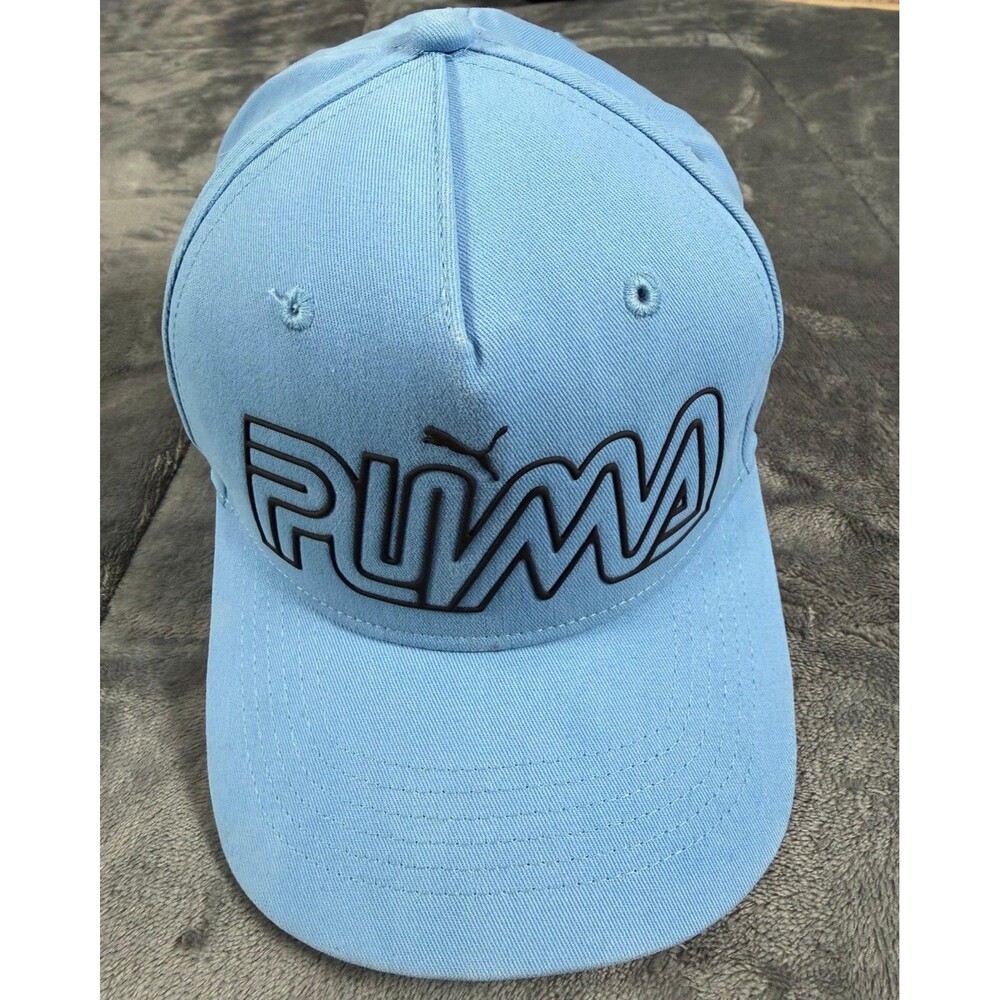 Puma Men's Adjustable Hat Sky Blue Snapback Cap Athletic Casual Sportswear OSFA